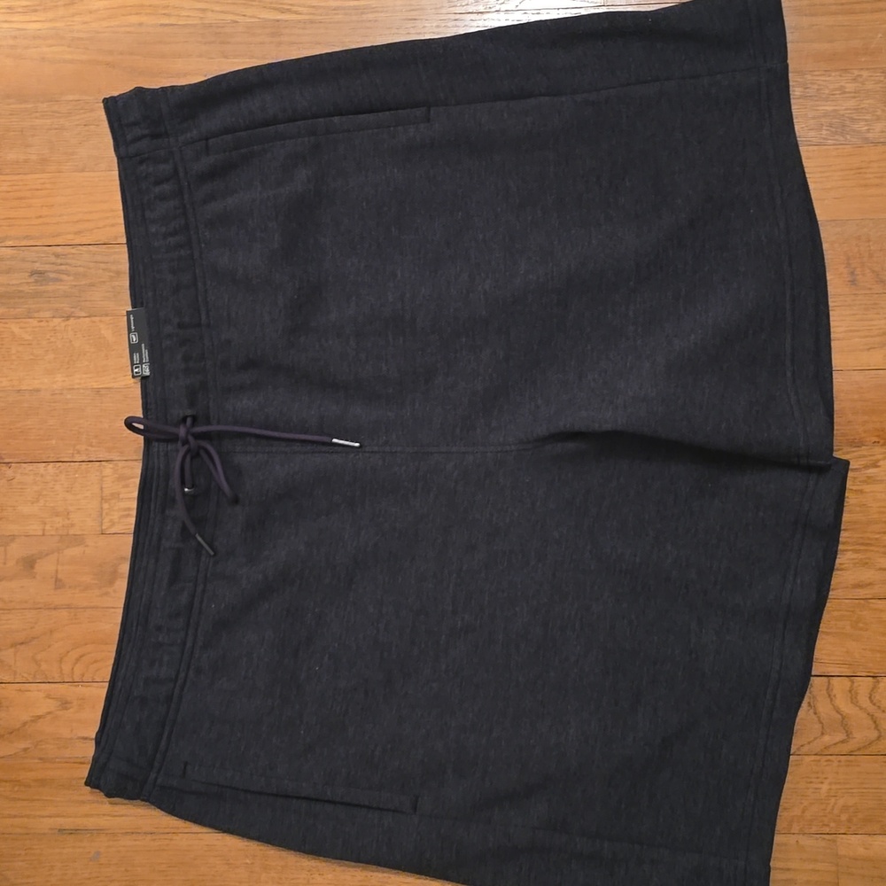 XERSION BRAND MEN'S BIG AND TALL BLACK DOUBLE KNIT SHORTS SIZE XXL